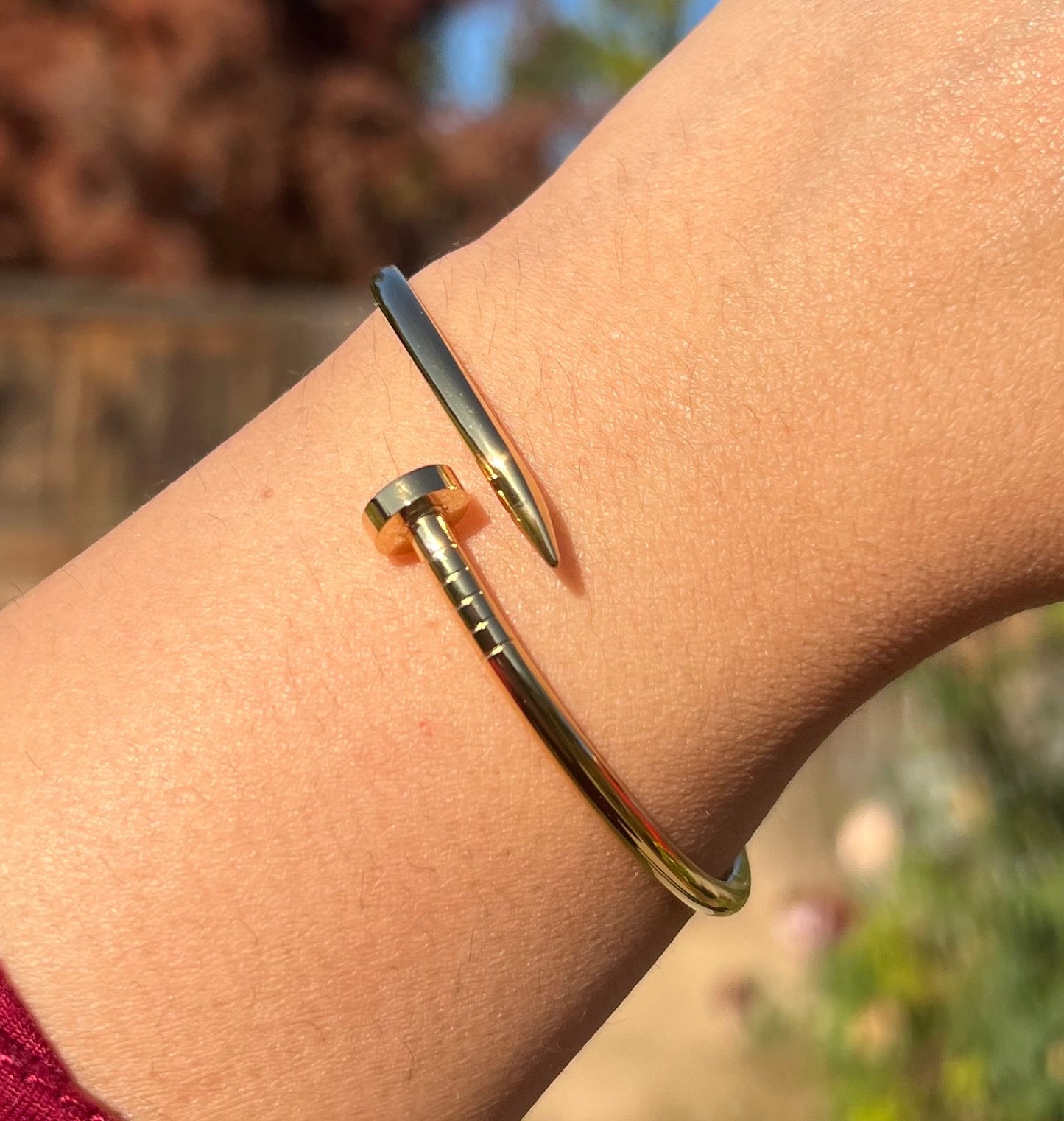 “Couture Couture” Gold Nailed adjustable Bracelet