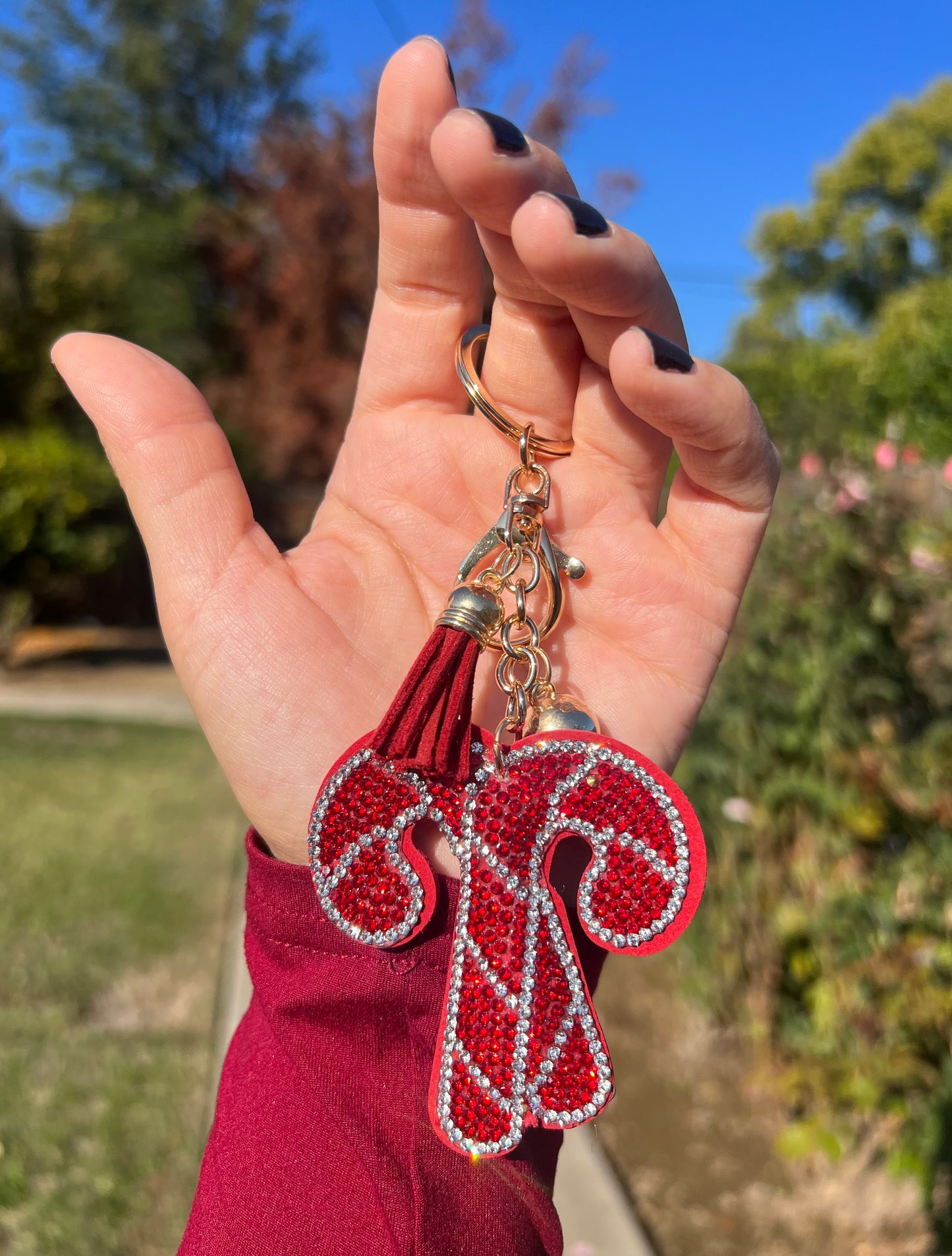 “Take Me to Candy Cane Lane” Keychain