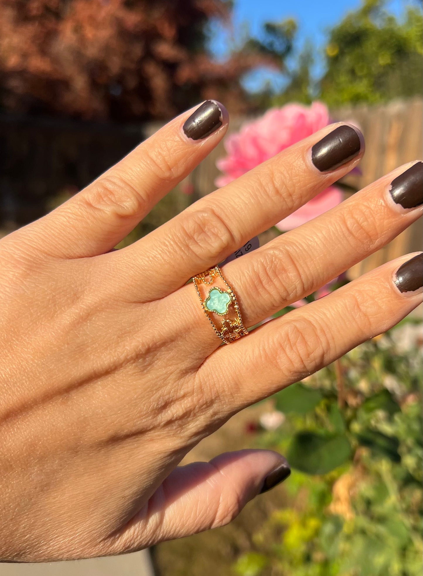 Doll Turquoise Gold Ring