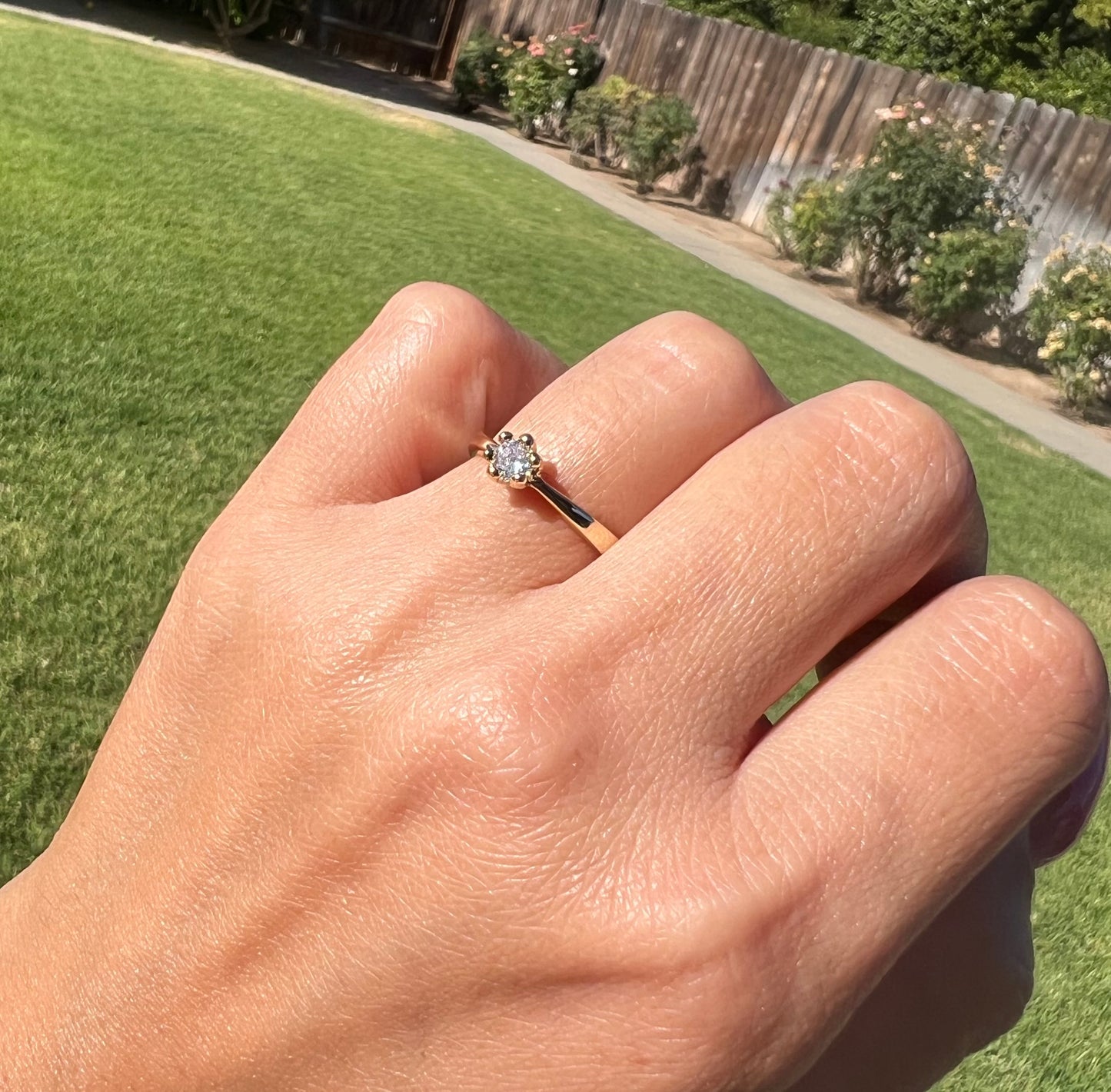 “Princess” Sparkly Ring