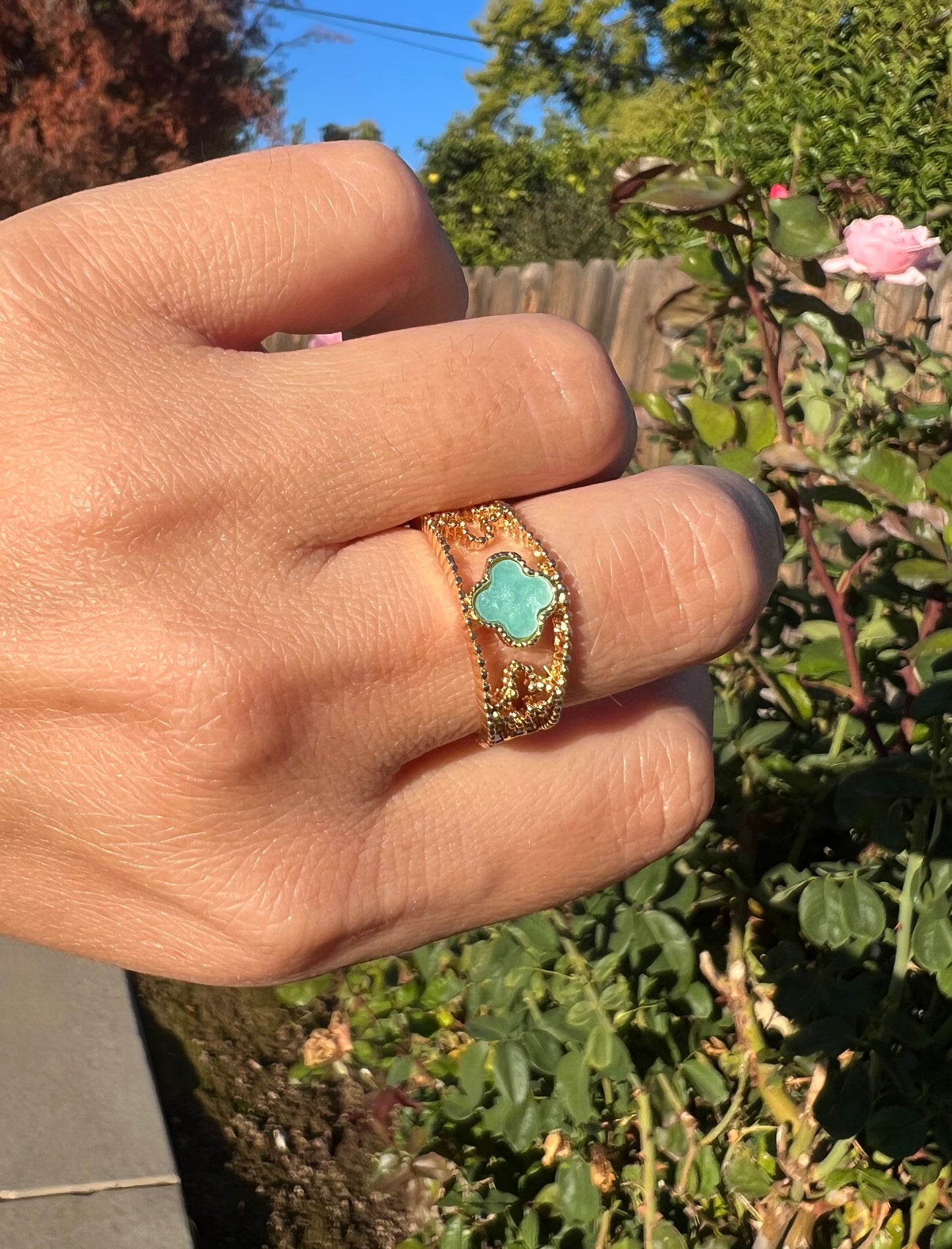 Doll Turquoise Gold Ring