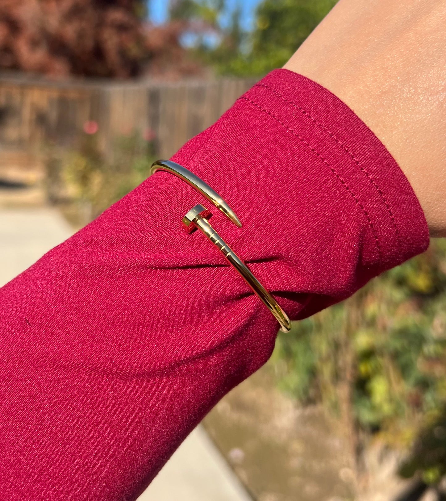 “Couture Couture” Gold Nailed adjustable Bracelet